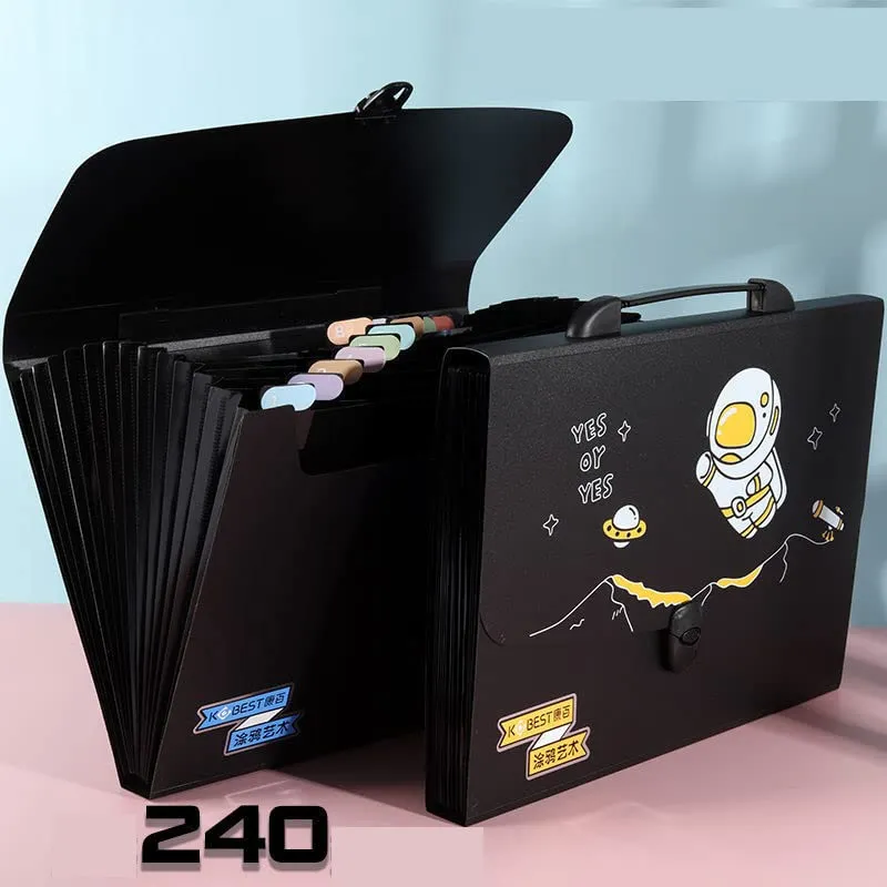 Printed File Organizer Folder with Handle